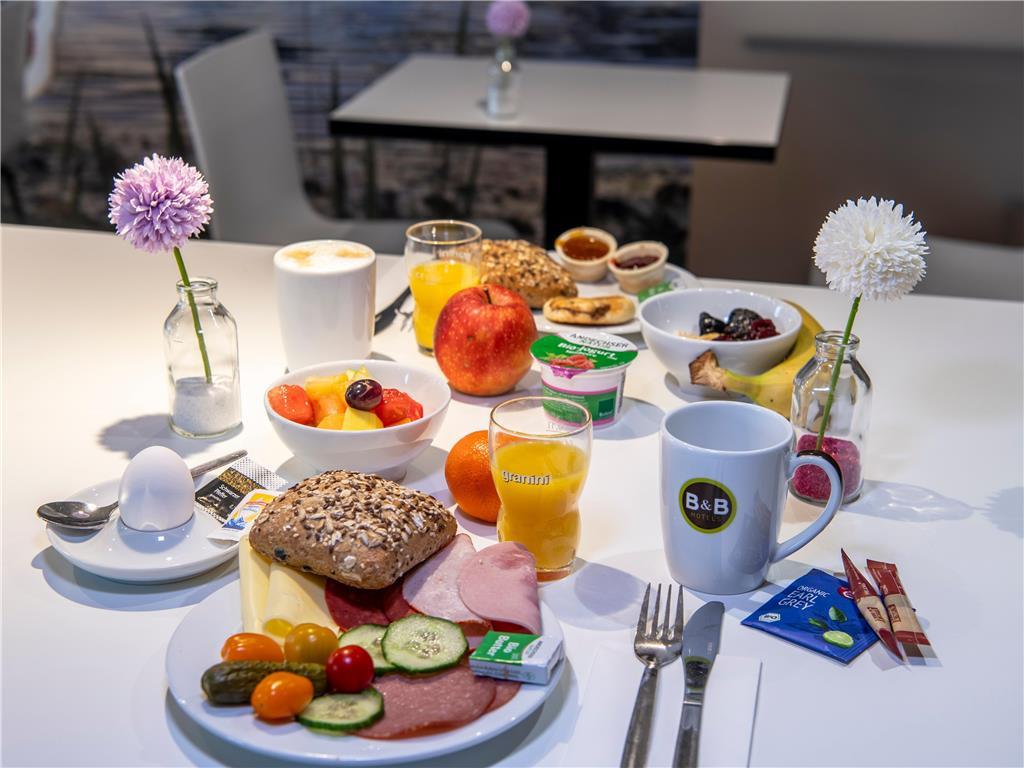אשהיים B&B Hotel Muenchen-Messe מסעדה תמונה